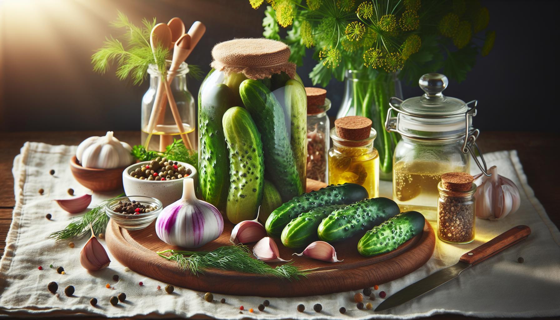 Essential Ingredients for Crisp, Tangy Pickles