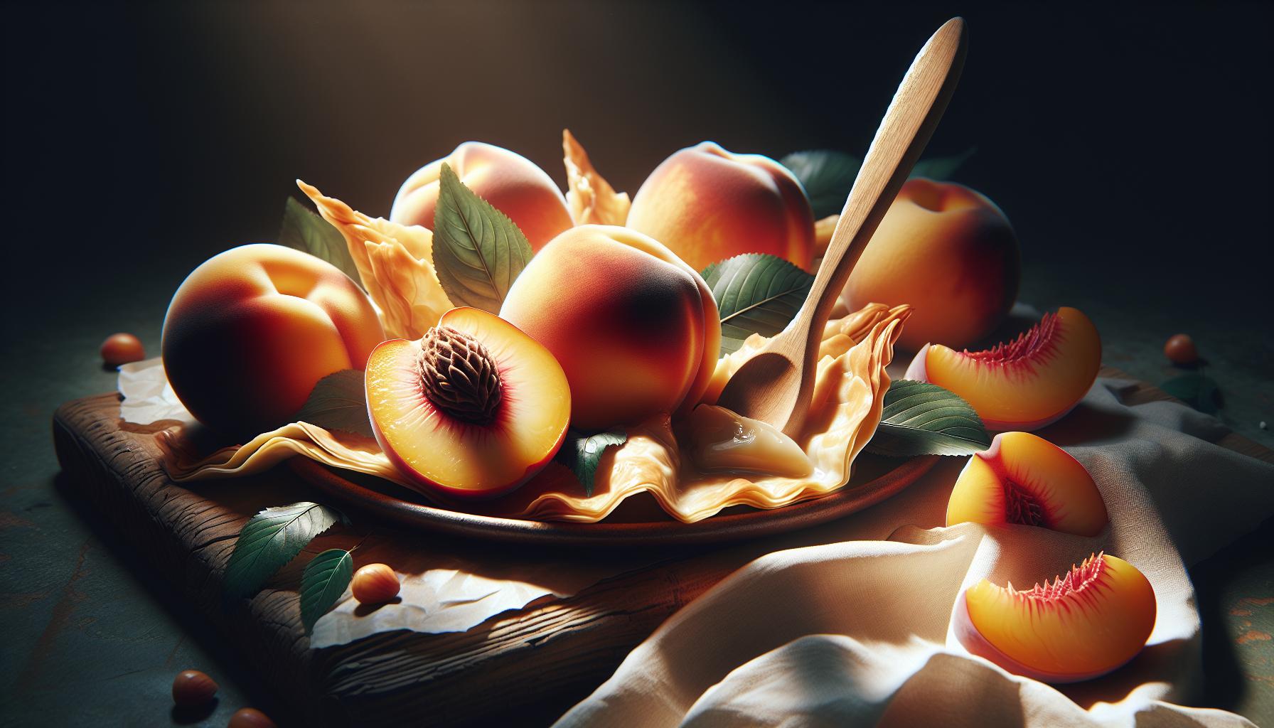 Preparation Method: How to​ Prep ‌Your Fresh Peaches and Phyllo