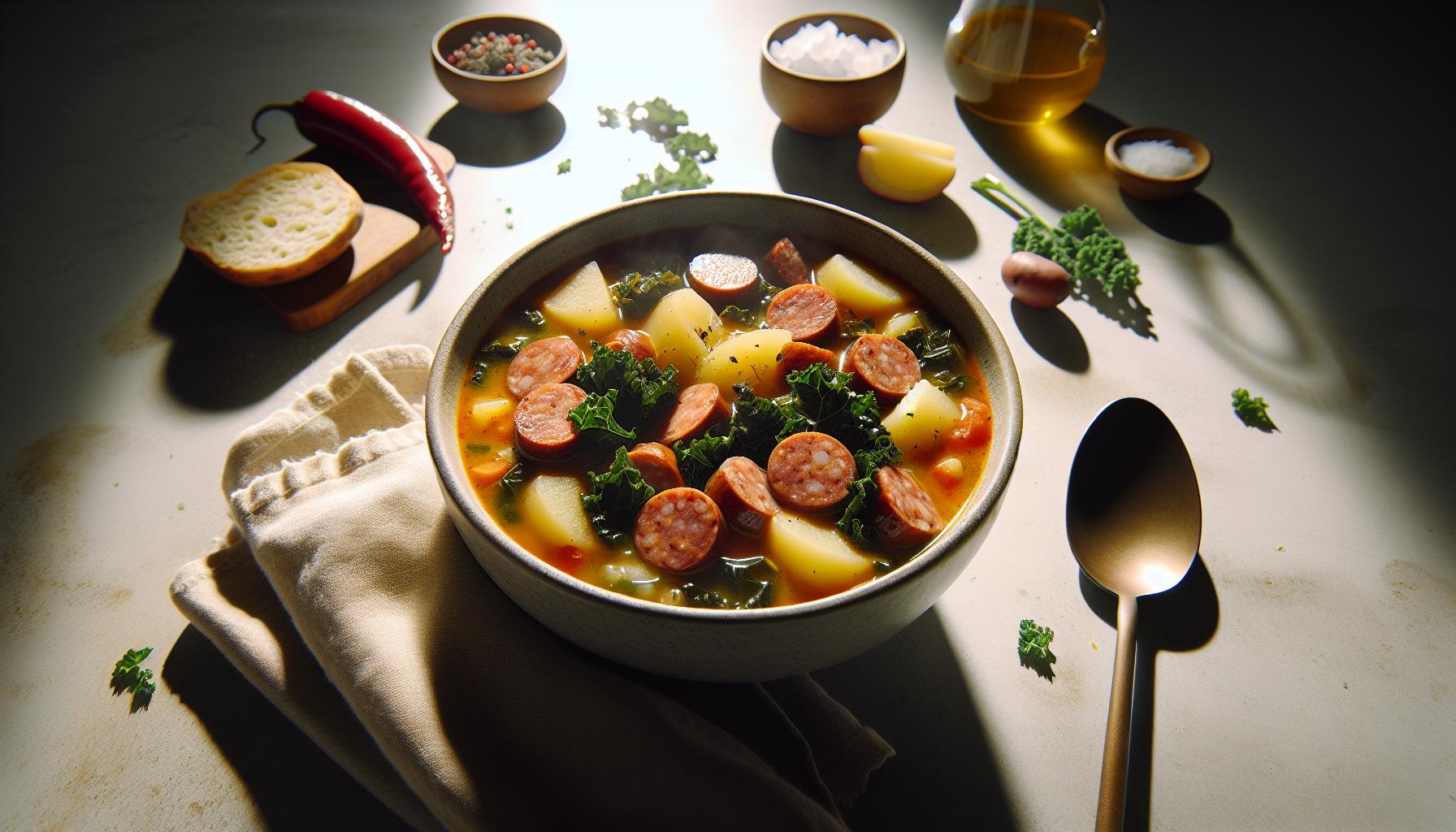 Spicy ‌Sausage Potato ‌and⁢ Kale Soup: One-Pot Comfort‌ in 30 Minutes